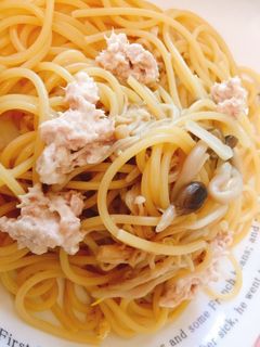 きのこの和風パスタツナマヨをトッピング-レシピのメイン写真
