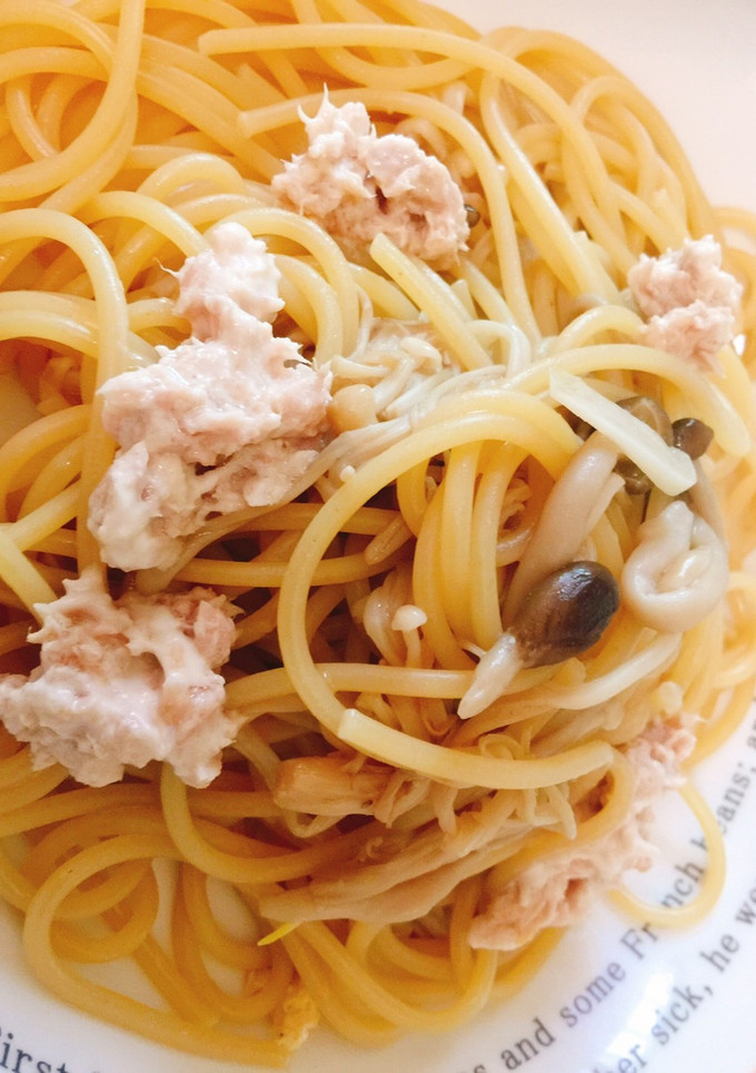 きのこの和風パスタツナマヨをトッピング-レシピのメイン写真