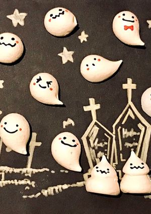 おばけのメレンゲクッキー☆HWにも♪-レシピのメイン写真