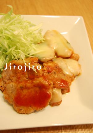 とろけるチーズと大葉のポークチャップ☆-レシピのメイン写真