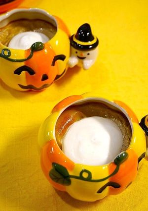 簡単！ハロウィン☆プレミアムマロンプリン-レシピのメイン写真
