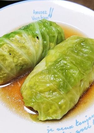 おでんの素で！ヘルシー簡単ロールキャベツ-レシピのメイン写真