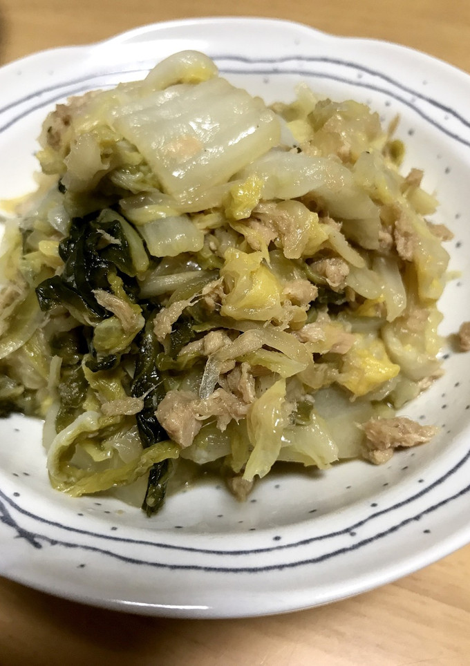 簡単！白菜とツナの煮物-レシピのメイン写真