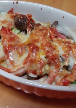 厚揚げ豆腐のミートピザ-レシピのメイン写真
