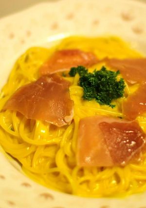 パンプキンポタージュのパスタ-レシピのメイン写真