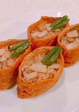 エリンギで、松茸ごはんいなり寿司！-レシピのメイン写真