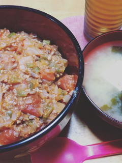 トマト煮丼-レシピのメイン写真