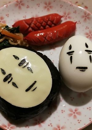 お弁当に！！ゆで卵deカオナシ-レシピのメイン写真