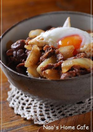 味噌煮込み♡牛丼-レシピのメイン写真