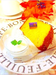 かぼちゃシフォンケーキ-レシピのメイン写真