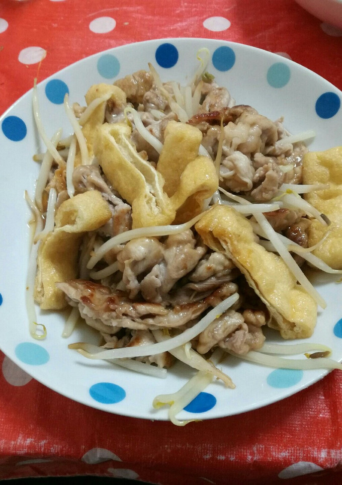 豚肉と油揚げのもやし炒め-レシピのメイン写真