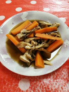 人参と舞茸のめんつゆ煮-レシピのメイン写真