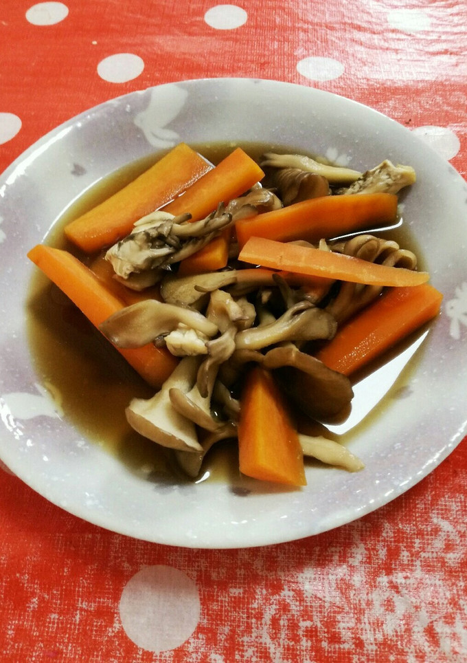 人参と舞茸のめんつゆ煮-レシピのメイン写真