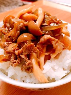 牛肉ときのこの甘辛炒め♡-レシピのメイン写真