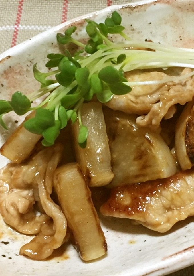 大根と豚の甘酢炒め-レシピのメイン写真