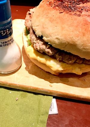 巨大なハンバーガー♡おから入りバターなし-レシピのメイン写真
