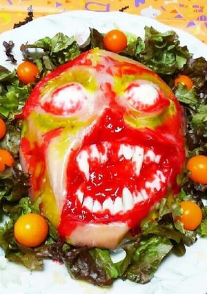 ハロウィンに！ゾンビサラダでホラーめし-レシピのメイン写真