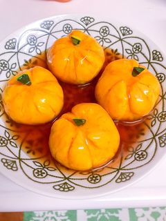 ハロウィン♡きんちゃくカボチャのあんかけ-レシピのメイン写真