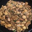 鰤とさといもと舞茸の煮物・大葉風味