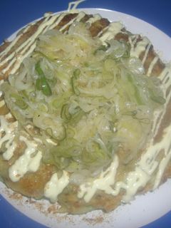 ソース無し!♡ネギ塩マヨ♡のお好み焼き♬-レシピのメイン写真