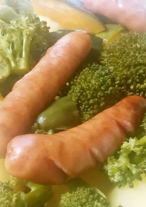レンジで簡単　蒸し野菜バター醤油味-レシピのメイン写真