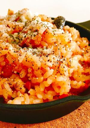 炊飯器で炊くだけ！トマト缶でチキンライス-レシピのメイン写真