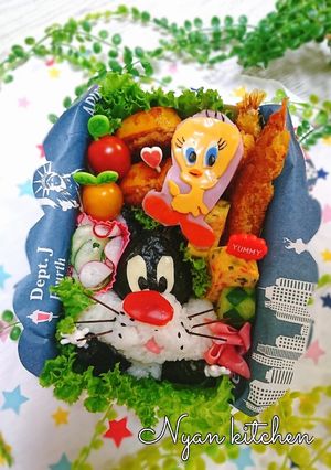 『シルベスター&トゥイーティー』キャラ弁-レシピのメイン写真
