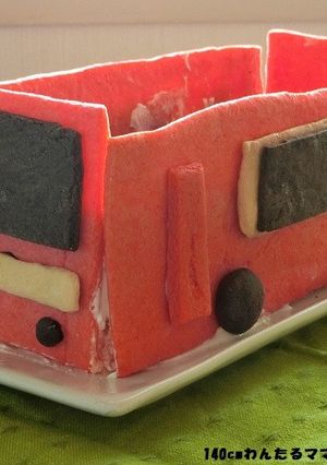 電車の立体ケーキ-レシピのメイン写真