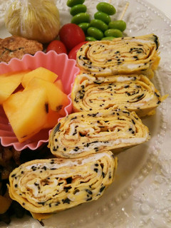 しらすとひじきの玉子焼き-レシピのメイン写真