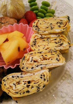 しらすとひじきの玉子焼き-レシピのメイン写真