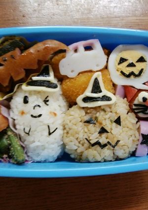 ハロウィンの楽しいお弁当(記録用)-レシピのメイン写真