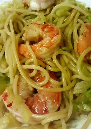 簡単！春の旨味ぎっしり海老キャベパスタ♪-レシピのメイン写真