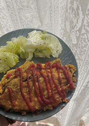 米なし！ボリュームオムライス風-レシピのメイン写真