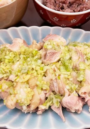 ゆで鶏のねぎ塩ソース-レシピのメイン写真