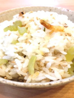 桜えびと葉大根の炊き込みご飯-レシピのメイン写真
