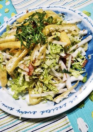白菜と油揚げのシャキシャキサラダ-レシピのメイン写真