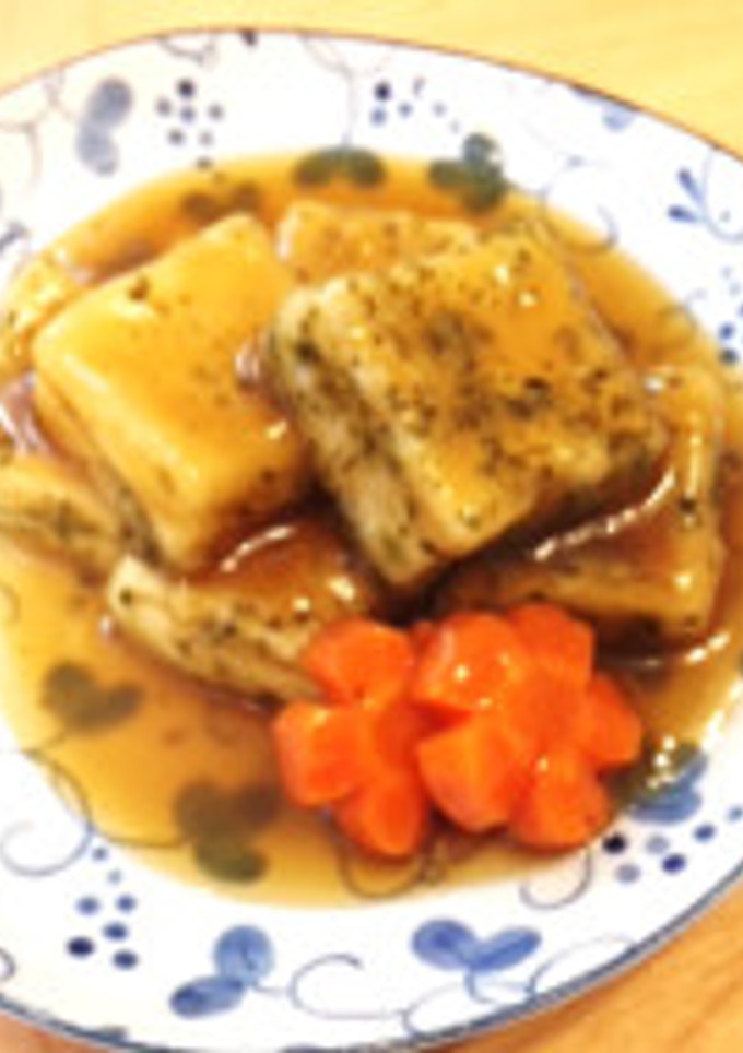 高野豆腐のもちもち揚げ出し-レシピのメイン写真