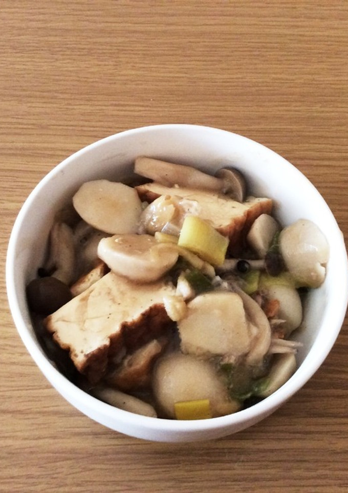 里芋ときのこと厚揚げの醤油煮-レシピのメイン写真
