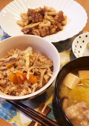 子どもも大好き♡舞茸とツナの炊き込みご飯-レシピのメイン写真