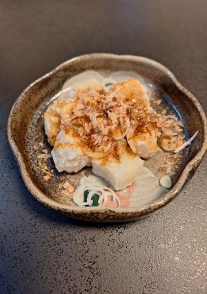 揚げ餅にネギかつお節-レシピのメイン写真