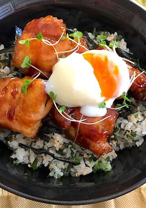 鶏照☆青じそ胡麻ごはん-レシピのメイン写真