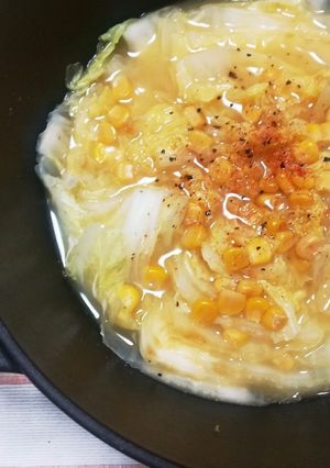 あったか白菜のコーンスープ煮-レシピのメイン写真