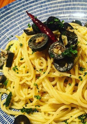 やみつき！アンチョビとオリーブのパスタ-レシピのメイン写真