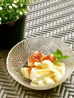 いちじくのヨーグルトがけ-レシピのメイン写真