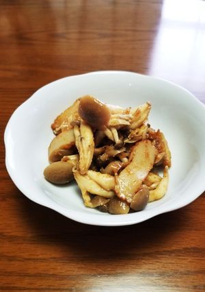 簡単副菜♪さつま揚げしめじの生姜醤油和え-レシピのメイン写真