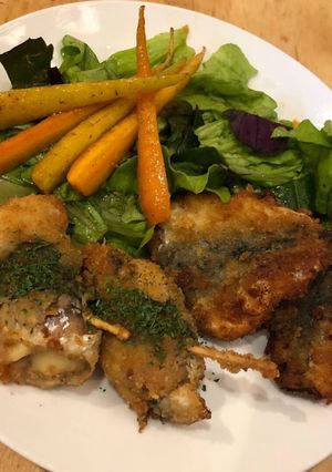 小鯖のえごま葉とチーズ巻きフライ-レシピのメイン写真