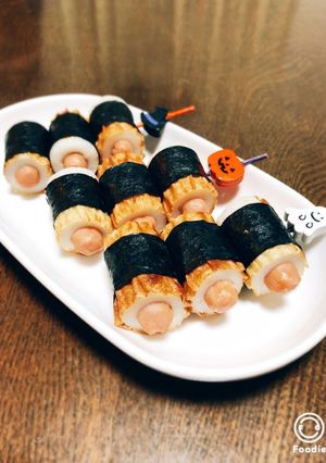 お弁当に★海苔巻きちくわウインナー-レシピのメイン写真