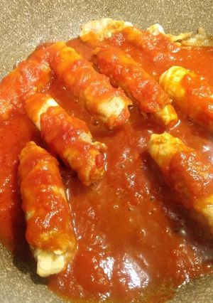 テンペの肉巻きトマトソース煮-レシピのメイン写真