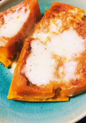 美味しくて簡単☆かぼちゃチーズ-レシピのメイン写真