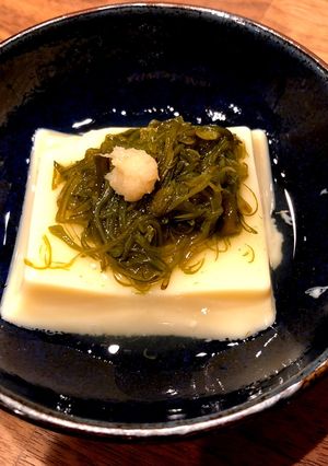 超簡単!卵豆腐のめかぶのせ♫-レシピのメイン写真